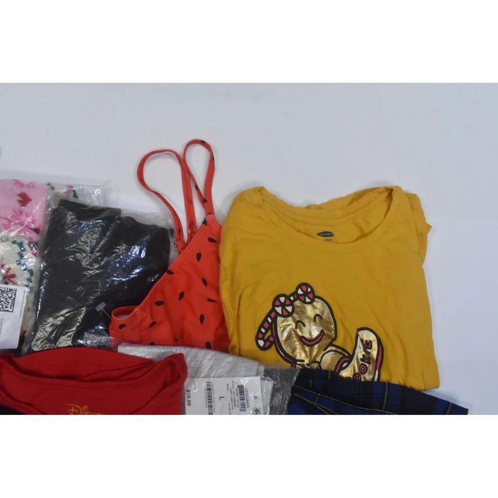 Wholesale Bulk Lot Of 10 Girls Size Large 10/12 Mixed Season Tops Bottoms